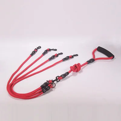Double Dog Nylon Leash – Dual Head Rope for Walking Two Dogs