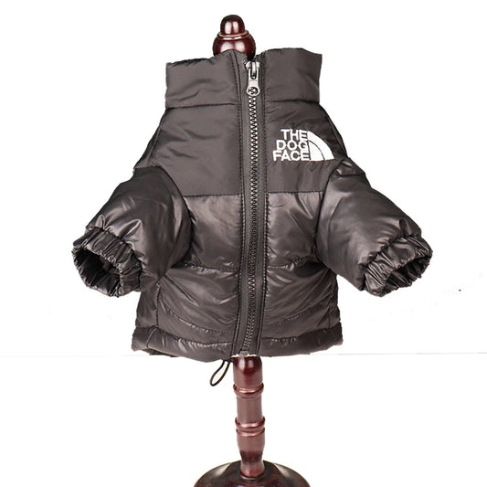 Large Winter Windproof Dog Jacket – Reflective Coat for Small & Medium Dogs
