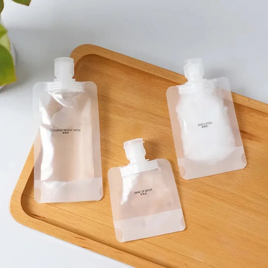 Travel Squeeze Bottles Set – 5pcs Refillable Toiletry Pouches