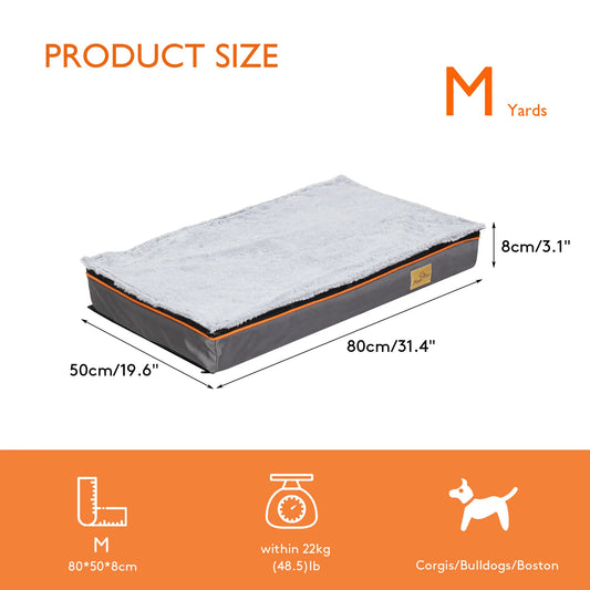 Large Orthopedic Dog Bed – Padded Foam Cushion with Washable Cover