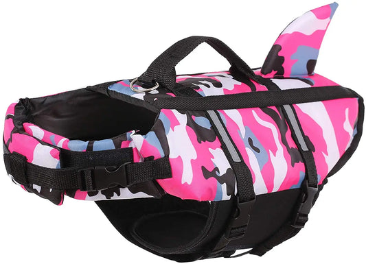 Pet Dog Life Jacket Vest – Swimming Safety Vest in Camouflage & Bright Colors
