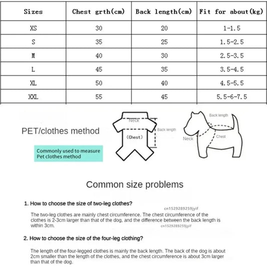 Winter Dog Hoodie Jumpsuit – Warm Sweatshirt for All Sizes