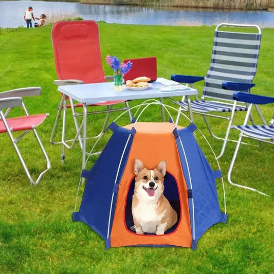 Pet Camping Tent – Waterproof Foldable Dog & Cat Kennel
