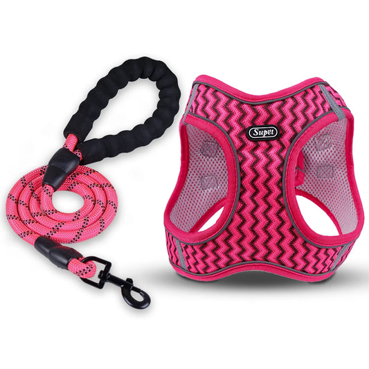 Supet Pet Chest Strap – Breathable Tank Top with Wave Pattern