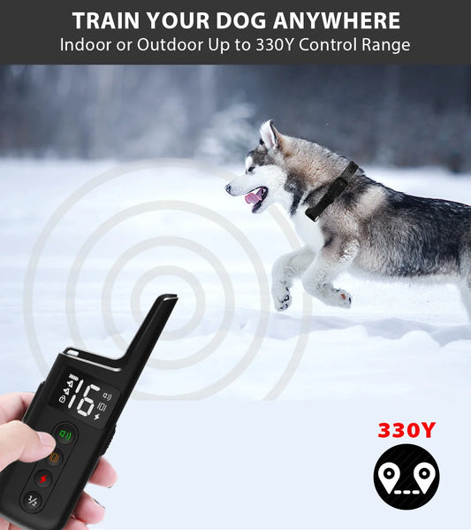 Dog Training Collar – Wrap-Around Shock with 1000ft Range & 3 Modes