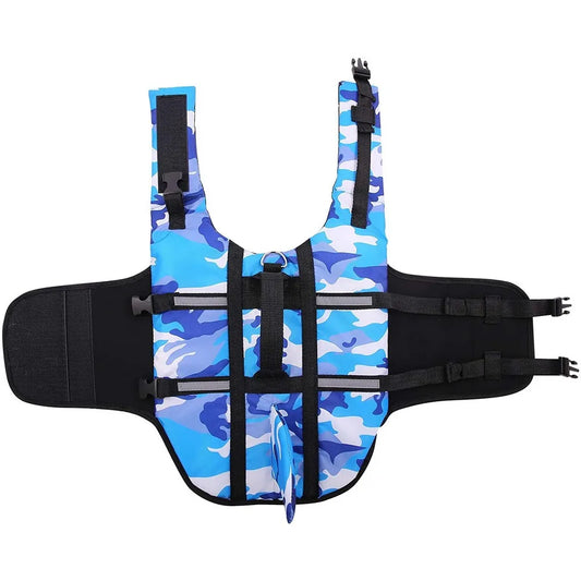 Pet Dog Life Jacket Vest – Swimming Safety Vest in Camouflage & Bright Colors