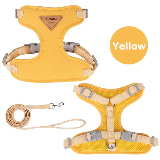 Puppy Harness & Leash Set – Breathable Chest Strap for Small to Medium Pets