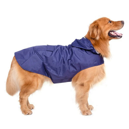 Waterproof Dog Raincoat Hoodie – Reflective Outdoor Poncho