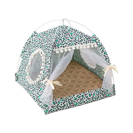 Summer Cat Tent Cave – Breathable Sleep Hut for Kittens & Small Dogs