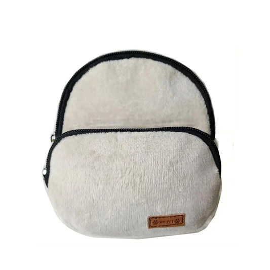 Soft Dog Backpack – Cute Portable Snack Bag for Puppies & Small Dogs