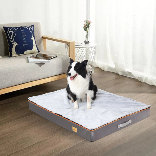 Large Orthopedic Dog Bed – Padded Foam Cushion with Washable Cover