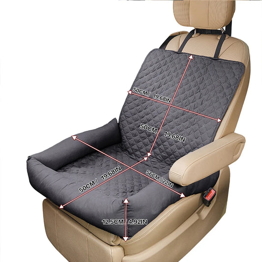 TravelNest Car Seat Bed – Waterproof Pet Mat for Small & Medium Dogs