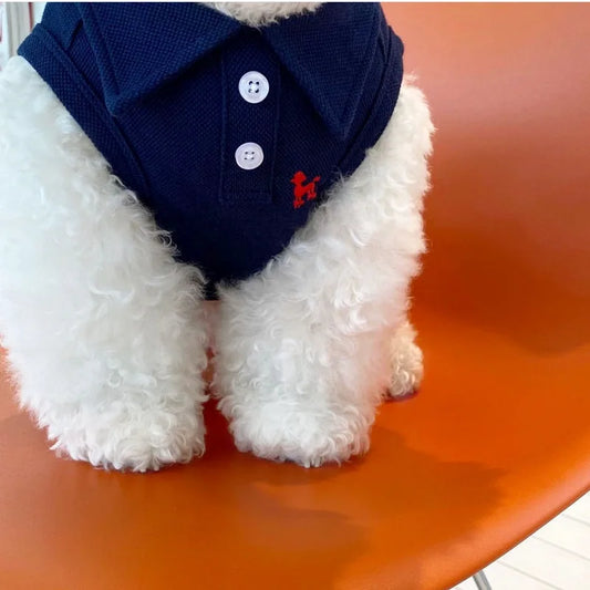 New Pet Dog Polo Shirt – Soft Breathable Vest for Small & Medium Dogs
