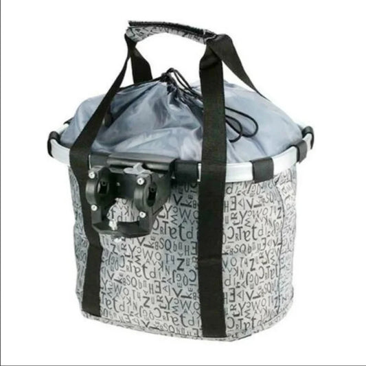 Bicycle Front Basket & Pet Carrier – 2-in-1 Detachable Handlebar Bag
