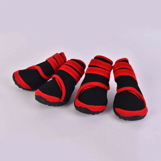 Outdoor Waterproof Dog Boots – Anti-Slip Rain Shoes for Medium & Large Dogs
