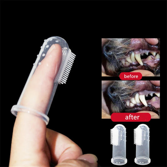 Super Soft Pet Finger Toothbrush – Tartar & Bad Breath Remover