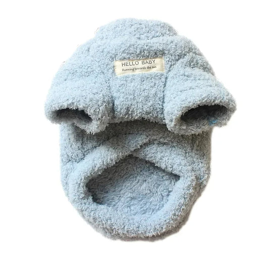 Winter Warm Plush Dog Sweater – Cozy Jacket for Small Dogs