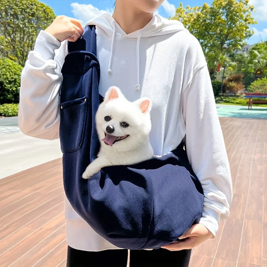 Outdoor Pet Carrier Shoulder Bag – Travel Bag for Small Dogs & Cats