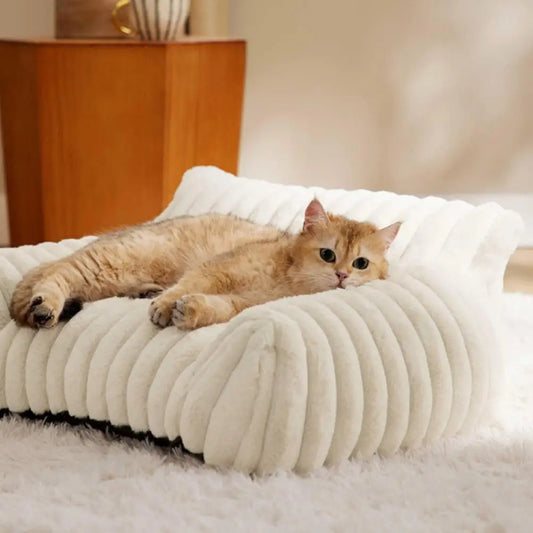 Orthopedic Pet Sofa Bed – Soft Memory Foam for Dogs & Cats
