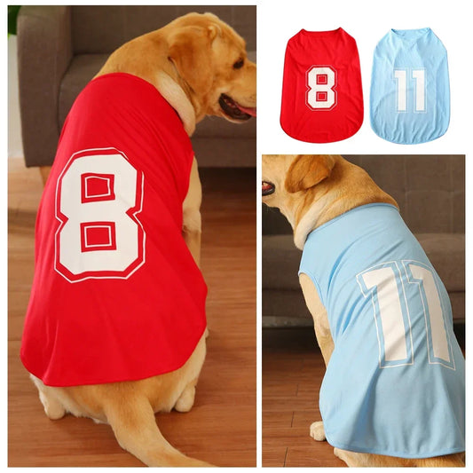 Breathable Basketball Jersey – Quick-Drying Sport Vest for Large Dogs