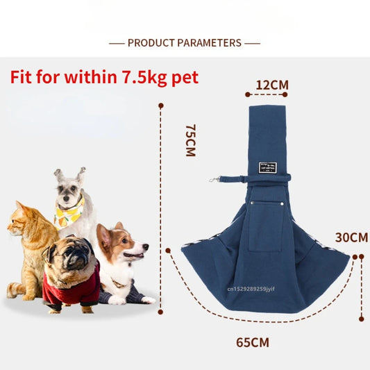 CozyCarry Pet Sling Bag – Comfortable Crossbody Carrier for Cats & Small Dogs