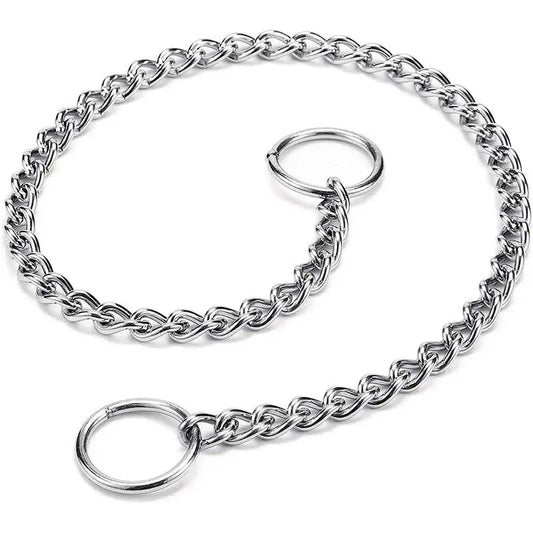 Stainless Steel Slip Chain Collar – Adjustable for All Dog Sizes
