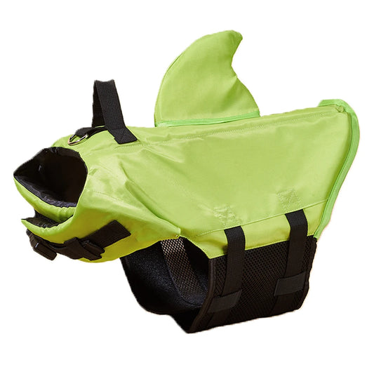 Shark Dog Life Jacket – Enhanced Buoyancy Safety Vest with Handle