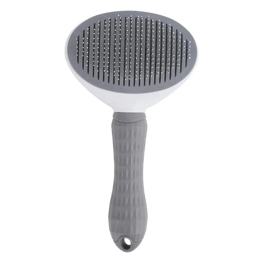 Pet Hair Brush – Stainless Steel Grooming Comb for Cats & Dogs