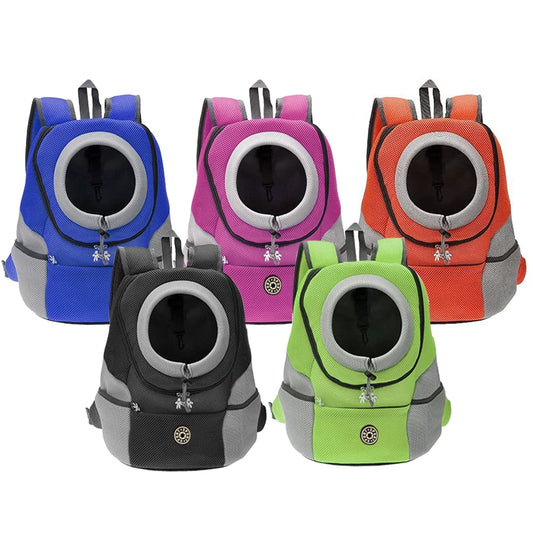 BreezyCarry Double Shoulder Pet Backpack – Portable Outdoor Dog Carrier