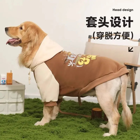 Autumn & Winter Dog Clothing – Sweatshirt for Large Breeds