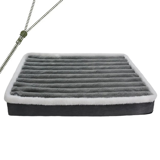 Short Plush Orthopedic Dog Bed – Non-Slip Comfort for All Sizes
