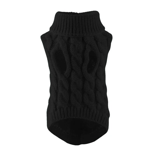 Turtleneck Dog Sweater – Winter Warm Vest for Small & Medium Pets
