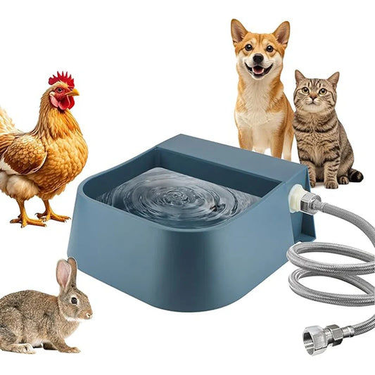 Automatic Dog Water Dispenser – 2L Outdoor Bowl with 1.5m Hose