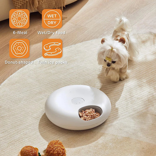 Rechargeable Automatic Wet Food Feeder – Smart Timed Dispenser for Cats & Dogs