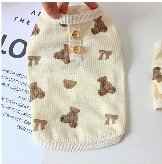 Pet Dog Jumpsuit – Bear Vest for Spring & Summer