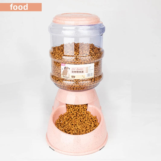 Large Capacity Pet Feeder Bowl – Automatic Water & Food Dispenser