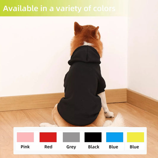 Winter Dog Sport Hoodie – Warm Sweatshirt Coat for All Sizes
