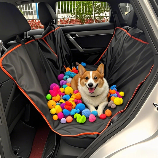Premium Dog Car Seat Cover – Waterproof Hammock Protector for Cars & SUVs