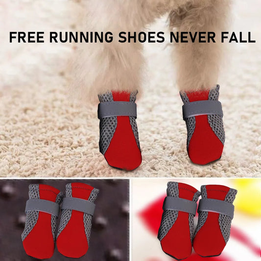 Waterproof Soft-Bottom Dog Shoes – Outdoor Rain Boots for Small Pets