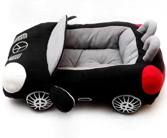 AutoNest Car-Shaped Pet Bed – Cozy Winter Sofa for Cats & Small Dogs
