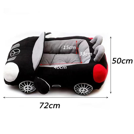 AutoNest Car-Shaped Pet Bed – Cozy Winter Sofa for Cats & Small Dogs