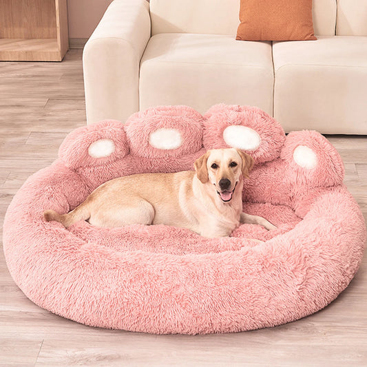 CozyNest Fluffy Dog Bed – Plush Sofa-Style Bed for Dogs & Cats