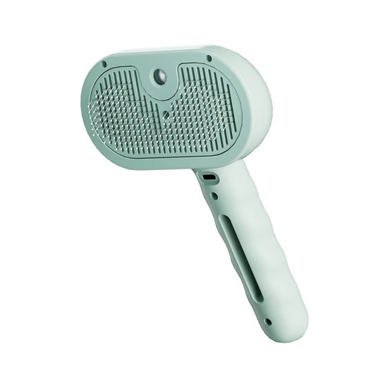 Dog Steam Comb – USB Rechargeable Grooming & Massage Brush for Pets