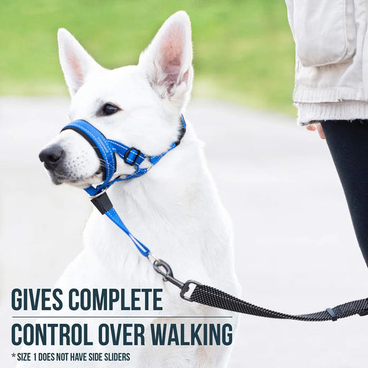 Breathable Anti-Bark Dog Muzzle – Nylon Training Collar with Reflective Strips