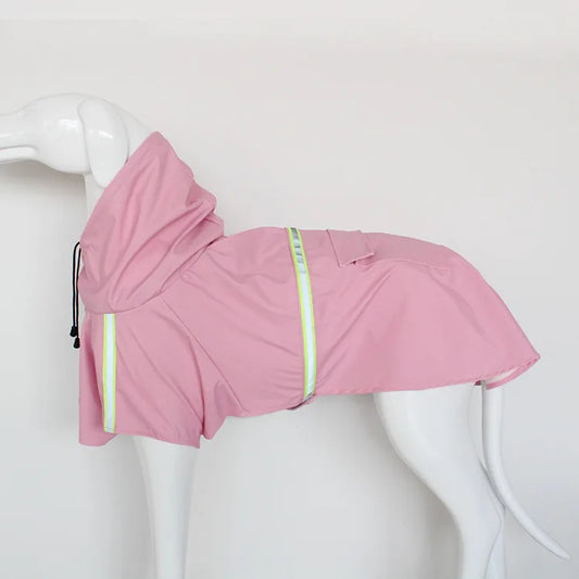 Large Dog Raincoat – Corgi Cloak Style Waterproof Hooded Jacket