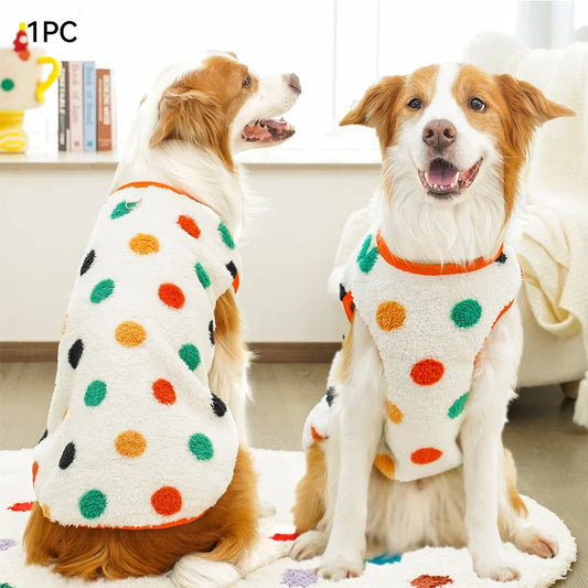 Soft Flannel Pet Pajamas – Warm Winter Vests for Small to Large Dogs