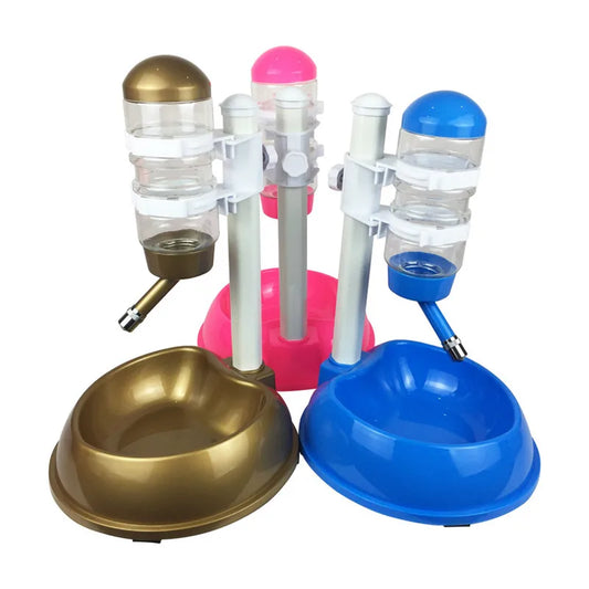 Automatic 2-in-1 Pet Waterer & Feeder – Space-Saving Liftable Dispenser