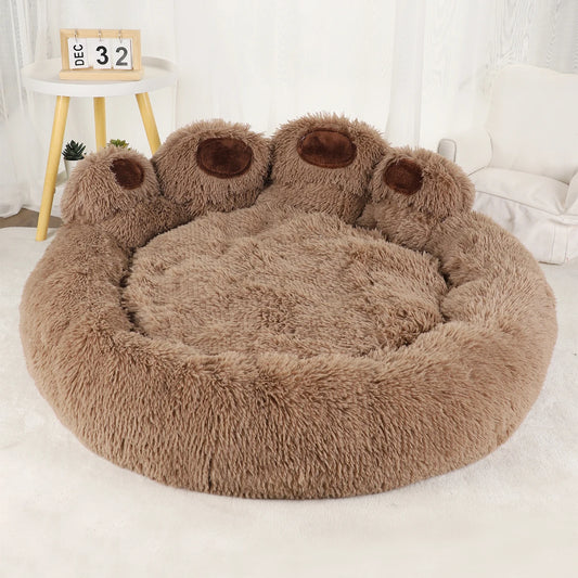 CozyNest Fluffy Dog Bed – Plush Sofa-Style Bed for Dogs & Cats