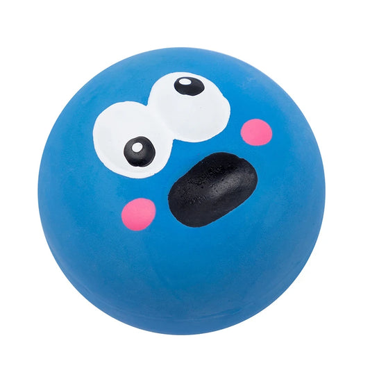 Dog Chewing Rubber Ball – Squeaky Toy for Teeth Cleaning & Play
