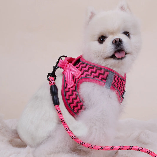 Supet Pet Chest Strap – Breathable Tank Top with Wave Pattern